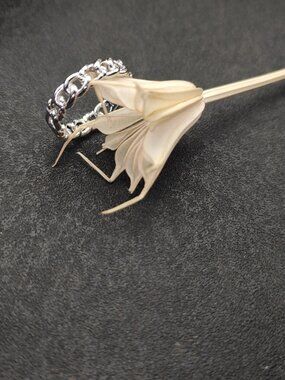 David Yurman 925 Silver Ring with Original Pouch